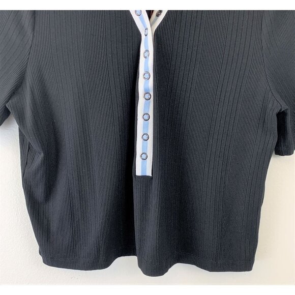 NWT Tommy Jeans Contrast-Trim Top - Picture 5 of 8